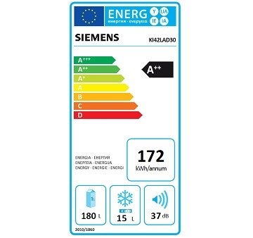 SIEMENS KI42LAD30 spotřeba energie